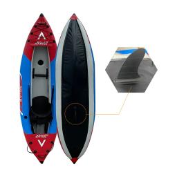 Caiaque inflável duplo escovado para única pessoa Canoa de competição Caiaques de rafting dobráveis Pesca recreativa de paddleboard - Image 1