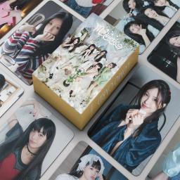 55 pçs/set KPOP ILLIT Lomo Cartões Fotográficos Álbum Meninas Fãs do Grupo Coleção Presente Cartões Postais Cartão de Foto fã presentes - Image 1