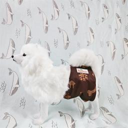 Pano lavável de fraldas para cães, padrão ósseo bonito, impressão Pet Shorts, calça íntima para cachorro, fraldas Wrap, 3 pacotes - Image 3