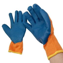 Luva protetora de látex para homens, nylon flexível ou poliéster, material de segurança profissional, 1 par - Image 6