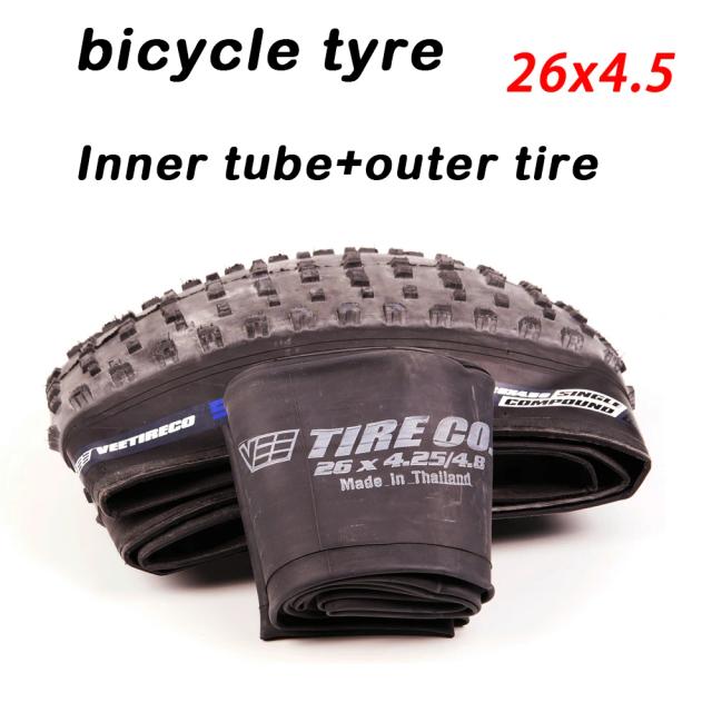 VEETRECO Pneu Dobrável para Bicicleta Neve 26x4.5