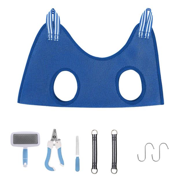 Conjunto Completo de Higiene para Pets: Cortadores de Unhas, Saco Restraint e Suprimentos de Beleza para Cães e Gatos de Pequeno e Médio Porte