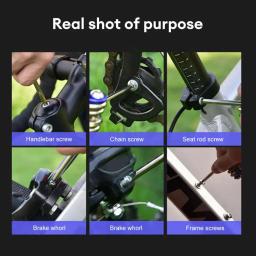 11 em 1 kit de ferramentas de reparo de bicicleta mountain bike chave de fenda corrente hex falou multifuncional conjunto de reparo de bicicleta ferramenta de ciclismo - Image 6
