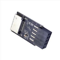 Placa-mãe Interface Cabeçalho Adaptador, USB2.0, 9Pin para Tipo C, A-KEY, Conector Frontal, USB 3.2 - Image 3