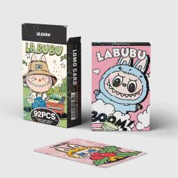Double-Sided Cartoon Photo Cards, Labubu Cartões, Coleção Labubu Cartões Pequenos, Cor Impresso Cartões Festival, 92 - Image 5