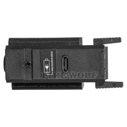 Mira laser tática vermelha e verde, arma recarregável por usb, mira laser para rifle, pistola de airsoft, ponteiro laser de tiro - Image 4