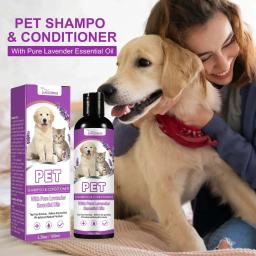 Champô condicionador para cães e gatos, anti-odor, anti-ácaro, gel de banho, macio, sabonete, seco, coceira, alívio da pele, pelos - Image 3