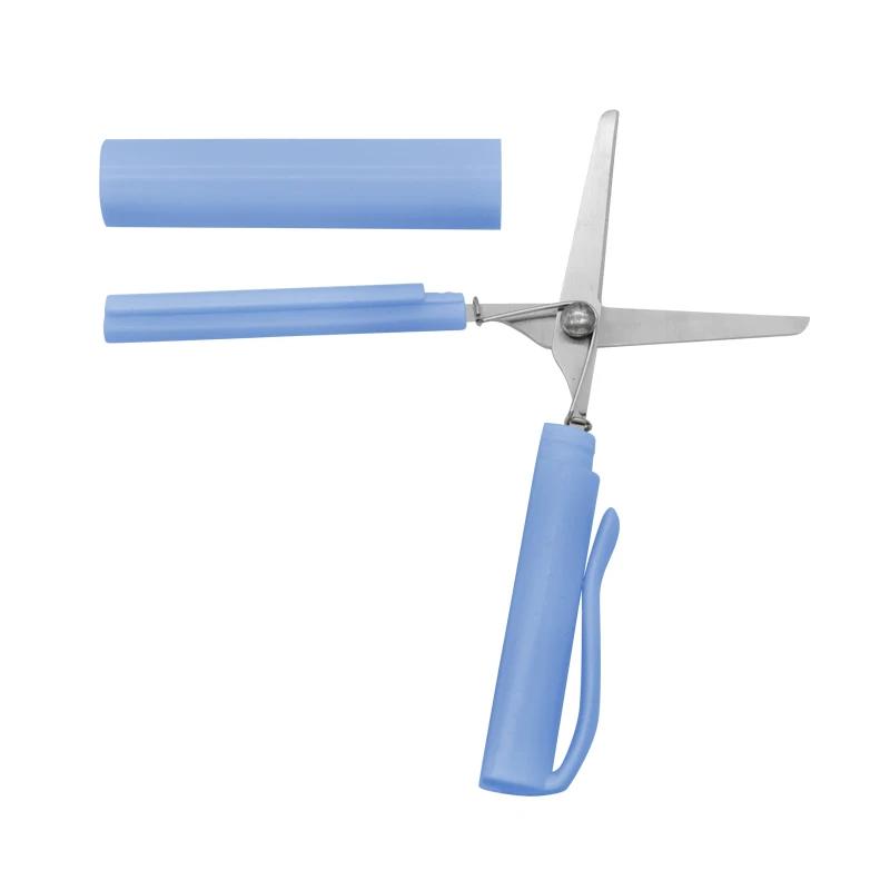 Tesoura de forma de caneta portátil, tesoura dobrável segura criativa, ferramenta de arte multifunções DIY, material escolar e de escritório - Image 1