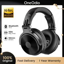 fone de ouvido sem fio bluetooth Oneodio Pro-C Fones de Ouvido Sem Fio: 110 horas de tempo de reprodução, Bluetooth 5.2, design dobrável e ajuste confortável, fones de ouvido estéreo com graves profundos e microfone - Image 1