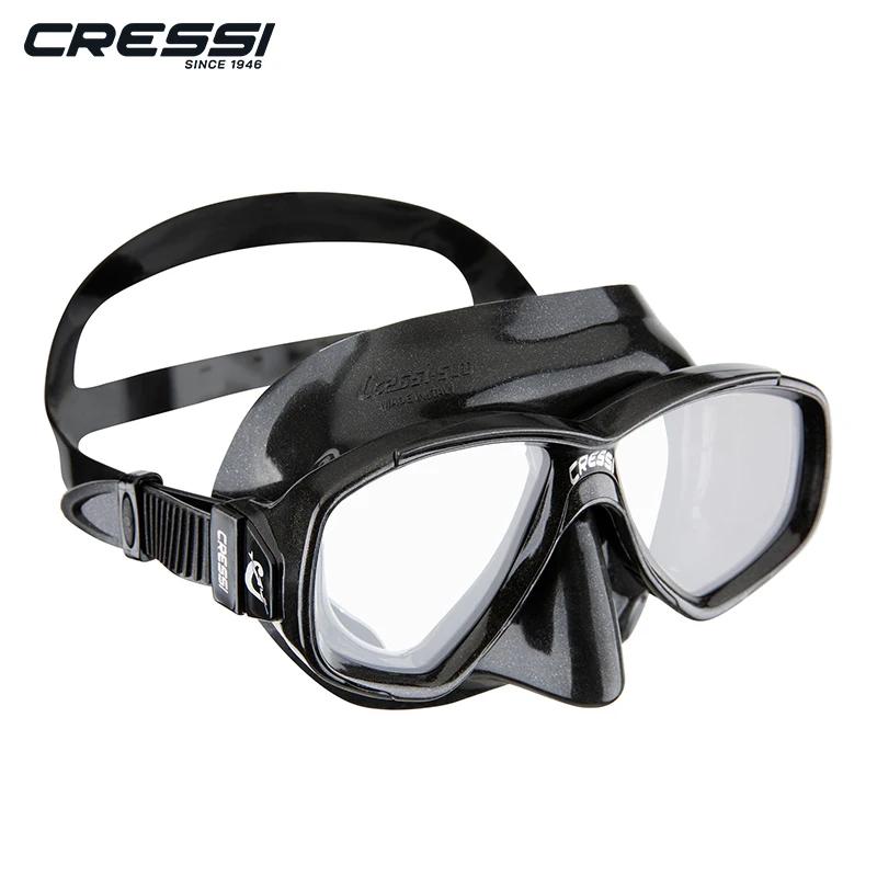 Cressi Conjunto de Snorkel Máscara de Mergulho Rímel de Snorkel Seco Vidro Temperado Silicone Macio para Adultos Perla - Image 1