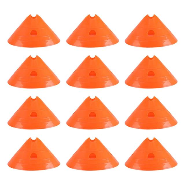 Cones de Disco para Treinamento de Agilidade no Futebol e Esportes, Ideais para Corrida, Drible, Patinação e Rugby - Conjunto de 12 unidades