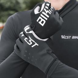 WEST BIKING-Luvas de ciclismo com dedos completos para homens e mulheres, antiderrapantes, respiráveis, esportes, MTB, bicicleta, academia, fitness, inverno - Image 6