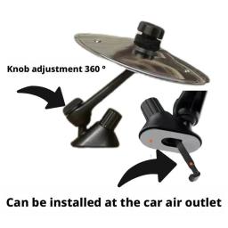 Mini tambores universais colando com pratos decoração de ventilação para carro robusto acessórios interiores automotivos design à prova de colisão - Image 5