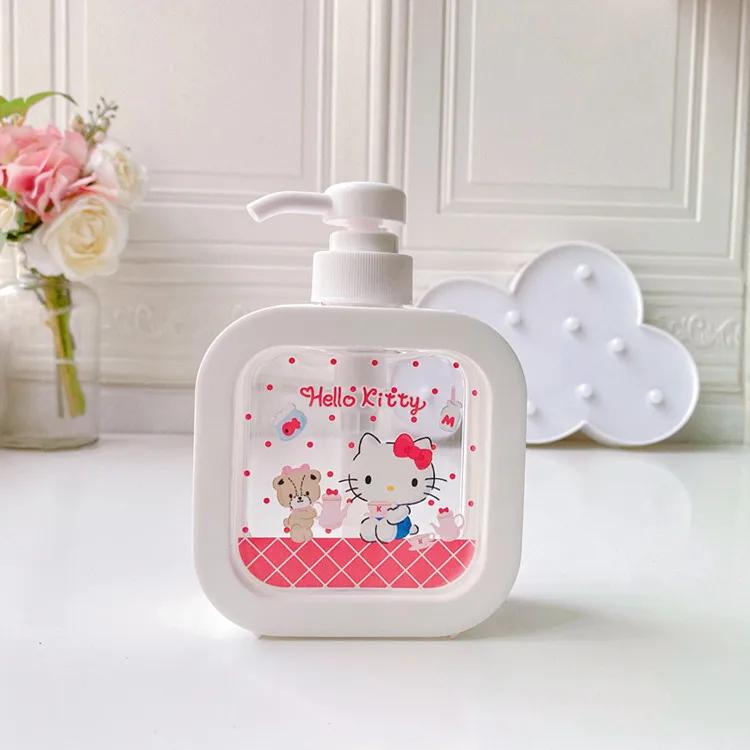 Sanrio portátil Squeeze Loção Garrafa, Body Wash, Lavagem das mãos, Fluido, Vazio, Olá Kitty, Melody, Kuromi, Cinnamoroll, Pochacoo, Sanrio - Image 1