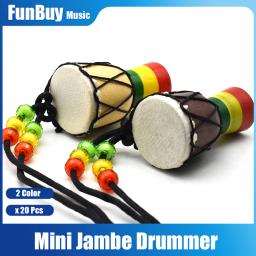 Mini jambe baterista individualidade djembe pingente de percussão instrumento musical colar mão africano tambor acessórios brinquedo - Image 1