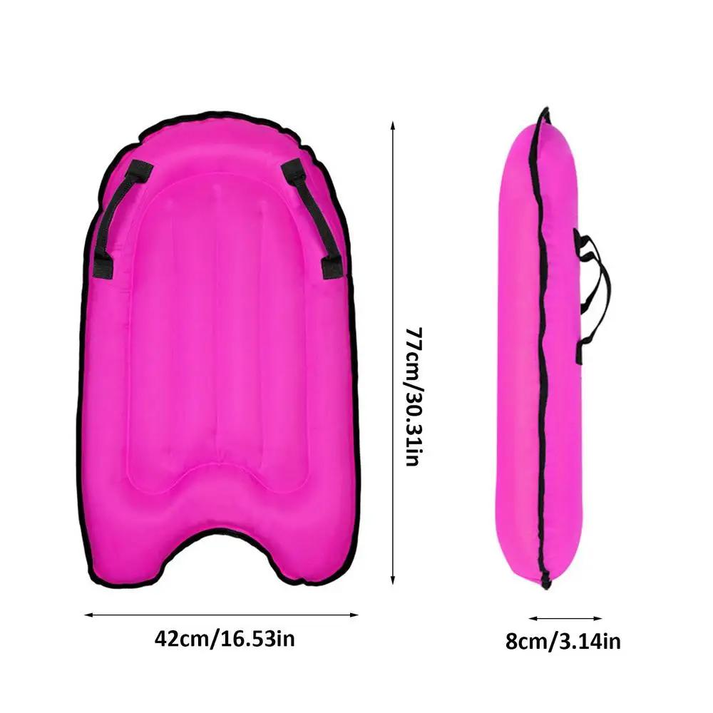 Prancha monocromática portátil com alça, tapete flutuante, boia kickboard, pranchas dobráveis, piscina, praia, praia - Image 1
