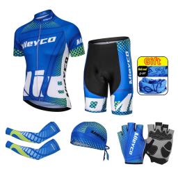 Homens respirável ciclismo jersey set, treino, MTB esporte corrida, roupa de bicicleta, curto bicicleta roupas, verão - Image 1