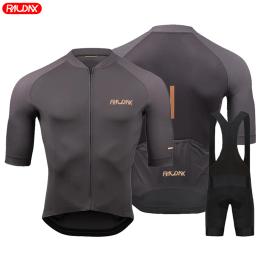 Raudax equipe 2024 homens verão manga curta conjunto camisa de ciclismo mtb maillot ropa ciclismo wear respirável roupas ciclismo - Image 1