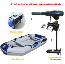 Barco inflável com Motor Elétrico Set, Air Deck, Pesca, Drift, canoagem, 1-5 Pessoas, Rio Water Play, Esportes, 1.75-3.3m - Image 2