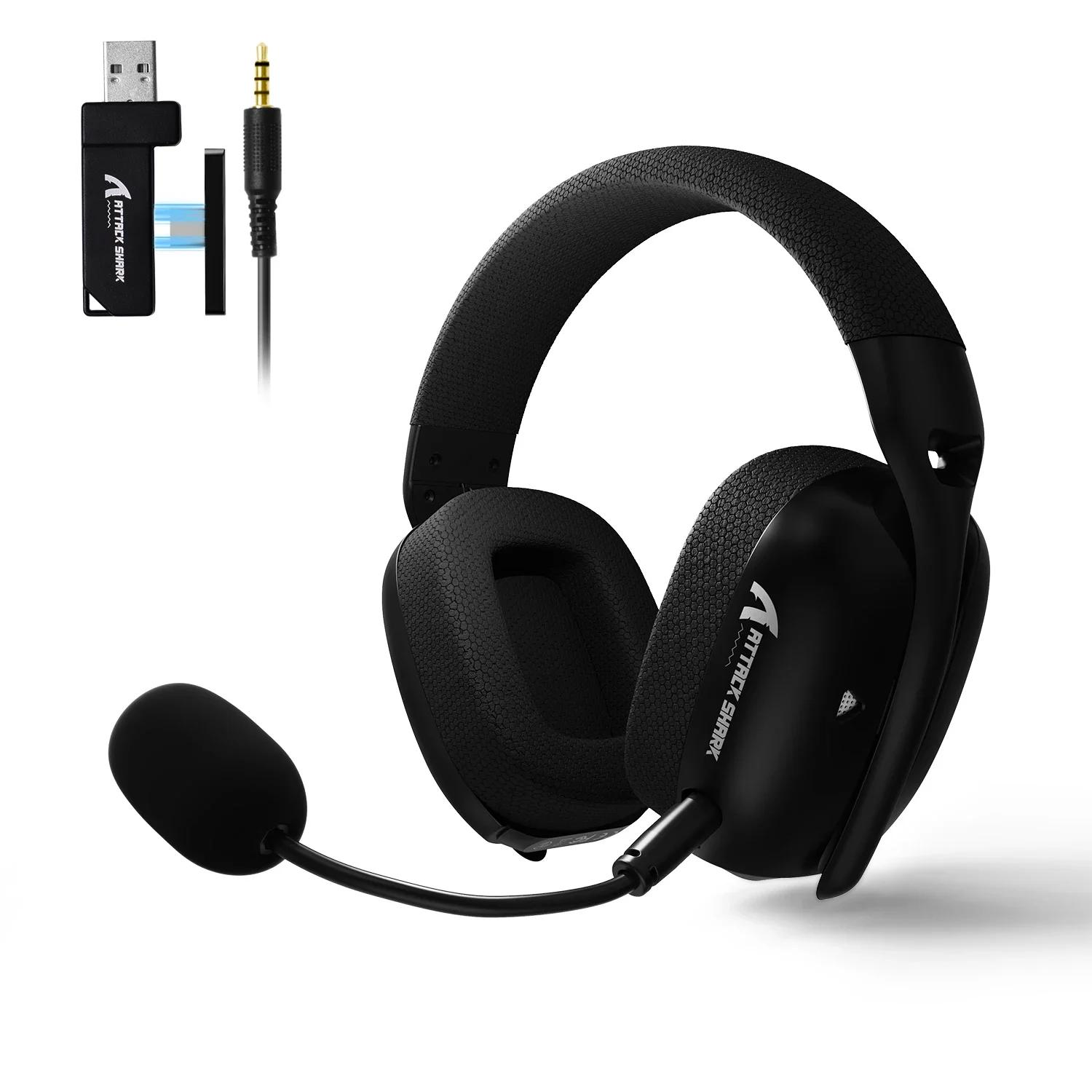 ATTACK SHARK L80PRO Fone de ouvido para jogos sem fio 2.4G/BT/com fio ultraleve 40mm drivers fone de ouvido de baixa latência para PC PS5 Switch Xbox - Image 1