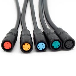 5/20/100 pçs m6 m8 julet sensor à prova dwaterproof água bicicleta elétrica butt joint plug masculino feminino ebike display cabo conector com fio - Image 5