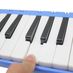 Órgão bucal com bolsa de transporte e bocal de 37 teclas, piano melofone azul, instrumento musical estilo teclado, pacote macio - Image 5