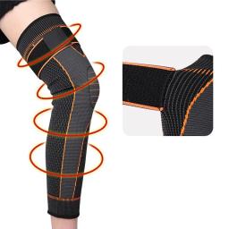 Esporte Mangas De Compressão Perna Completa Para Homens Joelheiras Protetor De Suporte Para Halterofilismo Conjunto Alívio Da Dor Lágrima Muscular - Image 3