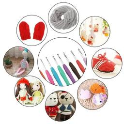 Conjunto de agulhas e agulhas para crochê, conjunto de agulhas para tricô, ferramentas com saco, conjunto de 31 peças - Image 4