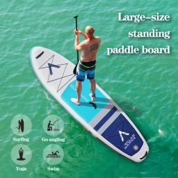 MARINHO SOLAR-Inflável Stand Up Paddle Board, Premium SUP Acessórios, Ampla Posição, Controle de Surf, Antiderrapante, Deck Lea, 11 ", 6" - Image 6