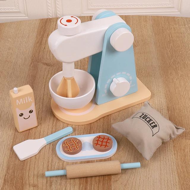 Brinquedo Educativo de Madeira para Cozinha Infantil - Misturador de Alimentos