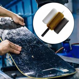 Conjunto de escova de esqui escovas de cera de esqui acessórios portáteis eficientes manutenção de snowboard com alça de eixo capa para viajar esqui - Image 3