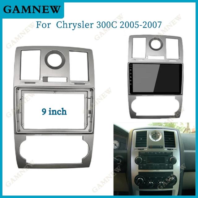 Adaptador de Quadro para Estéreo de Carro 9 Polegadas - Fáscia 2DIN para Chrysler 300C 2005-2007