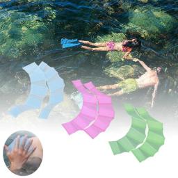 1 par nadadeiras de natação mão nadar luvas dedo trainning barbatanas webbed pá sapo silicone mão nadadeiras - Image 6