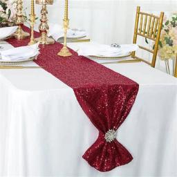 Corredor De Mesa De Lantejoulas Com Brilho, Decoração De Mesa Em Casa, Festa De Casamento, Aniversário, Natal, Hotel, 30x180cm - Image 2