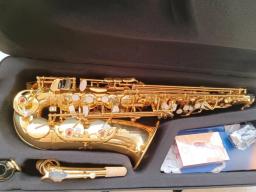 Profissional Alto Eb saxofone com caso acessórios, bronze ouro, E Flat Sax desempenho, instrumento musical, 802 - Image 5