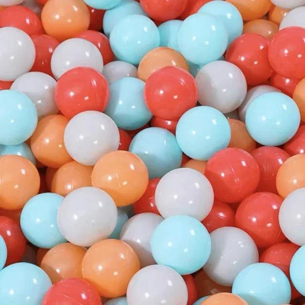Bolas de Plástico Bebê 100 Peças Cores Divertidas para Piscina e Tenda