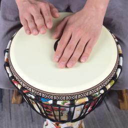 10 12 Polegada djembe tambor africano portátil de viagem tambores africanos iniciante goblet mão tambor percussão instrumento crianças presente adulto - Image 3