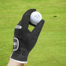 Gog luvas de golfe para homens preto tecido macio respirável esportes ao ar livre luva de bola de golfe mão esquerda mão direita antiderrapante 1pcs - Image 3
