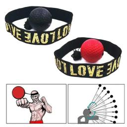 1 pçs bola de reação de boxe esporte 90cm mma muay thai pu bola de reação tempo de reação treinamento velocidade bola exercício acessórios - Image 2