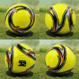 A bola de futebol para o treinamento do divertimento, bolas de futebol do PVC, durabilidade excelente, treinamento da equipe, tem a durabilidade excelente, ouro No.5 - Image 1