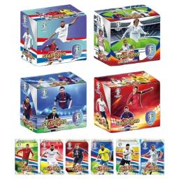 Flash card coleção 3d futebol cartão álbum, estrelas do mundo, quente, 288pcs - Image 1