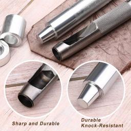 120 conjunto de ilhós de metal ilhós com arruela ilhós punch tool kit para diy leathercraft acessórios roupas sapatos cinto saco - Image 4