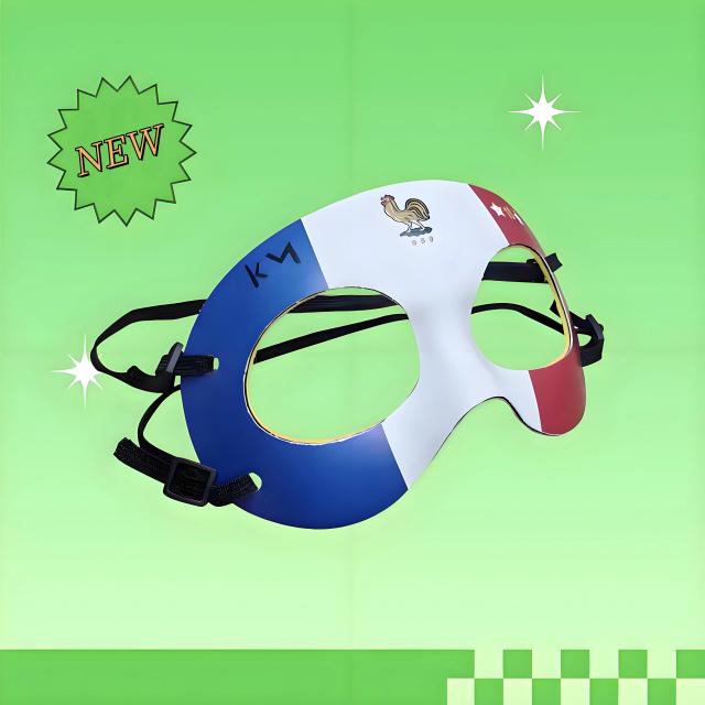 Máscara esportiva de proteção facial anti-colisão para futebol e basquete, ideal para homens