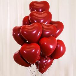 12 polegadas Em Forma de Coração Balão de Casamento Proposta Da Cena da Festa de Aniversário Balões De Látex de Alta de Metal Decorado Roxo Ouro Balão De Hélio - Image 1