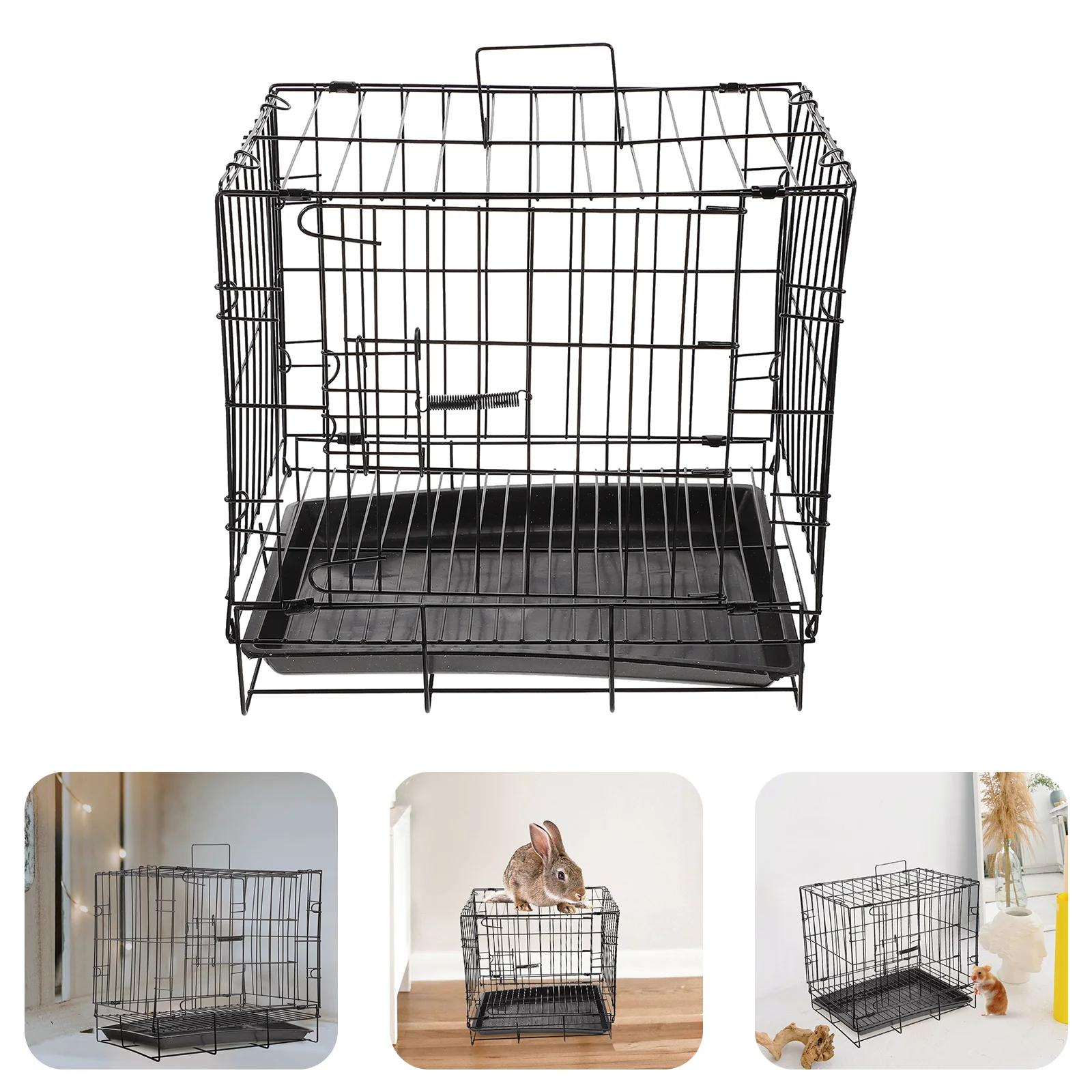 Gaiola dobrável para cachorro, tenda para cachorro, suprimentos para animais de estimação, canil grande, coelho interno, cerca portátil, caixa de treinamento, metal, animais pequenos - Image 1