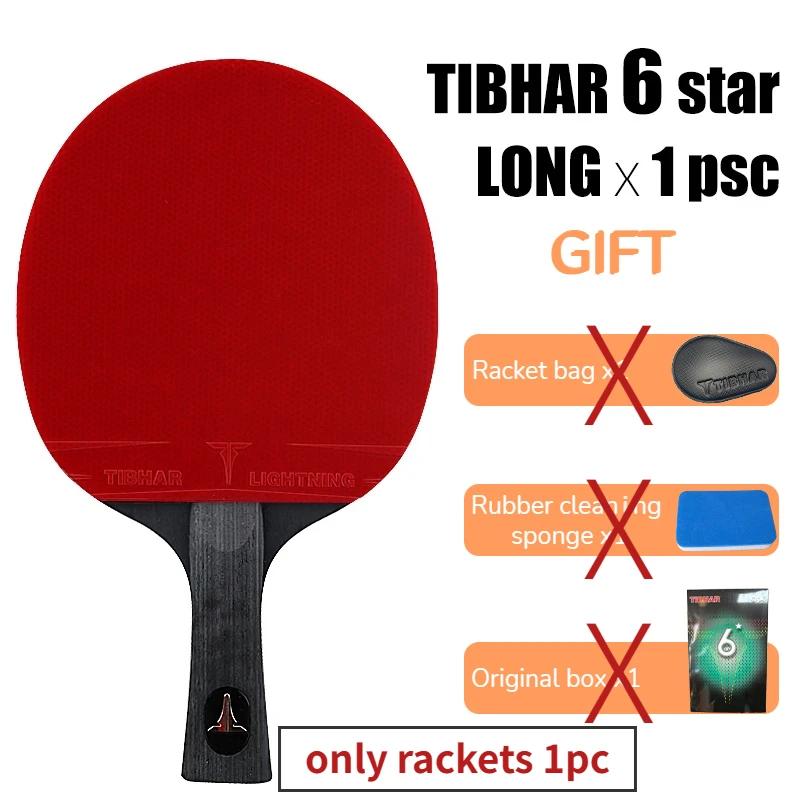 Tibhar raquete de tênis de mesa 9 estrelas 6 7 8 espinhas de borracha pegajosas em raquetes de ping pong lâmina de alta qualidade original tibhar raquete bat - Image 1