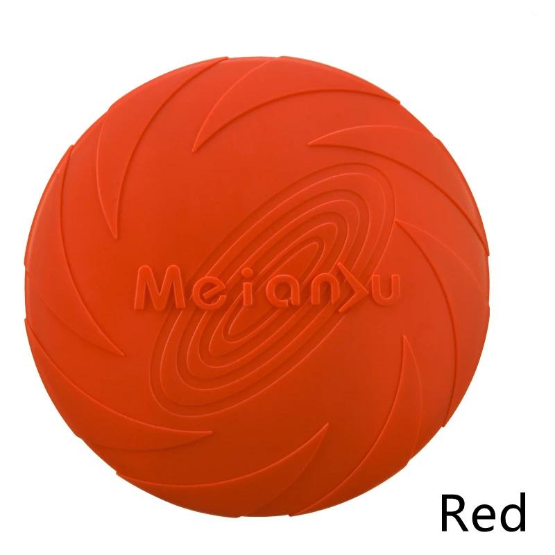 Silicone Dog Toy Disco Voador, Resistente Resistente, Marca de Mordida, Reparável Pet, Treinamento ao ar livre, Entretenimento, Jogando Tipo Brinquedo - Image 1