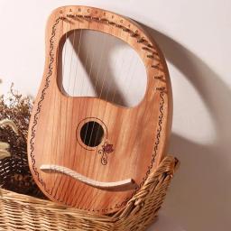Harpa Lyre Harpa para amigos 16 cordas de metal Lyra com saco, Cordas orquestrais, acústico de mogno resistente - Image 5