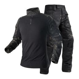 Uniforme tático ternos milit camuflagem ao ar livre terno camisas de caça calças treinamento peixe airsoft paintball conjuntos roupas - Image 5