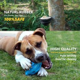 Brinquedos para cães rugby resistência mordida de borracha do cão mastigar molar limpeza dentes jogo de treinamento interativo pet puppy ball brinquedo suprimentos - Image 2